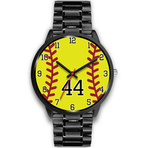 Men's black softball watch - 44