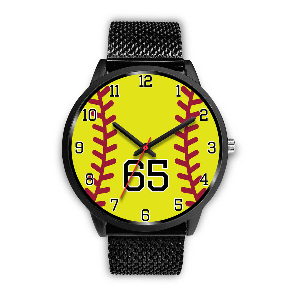 Men's black softball watch - 65