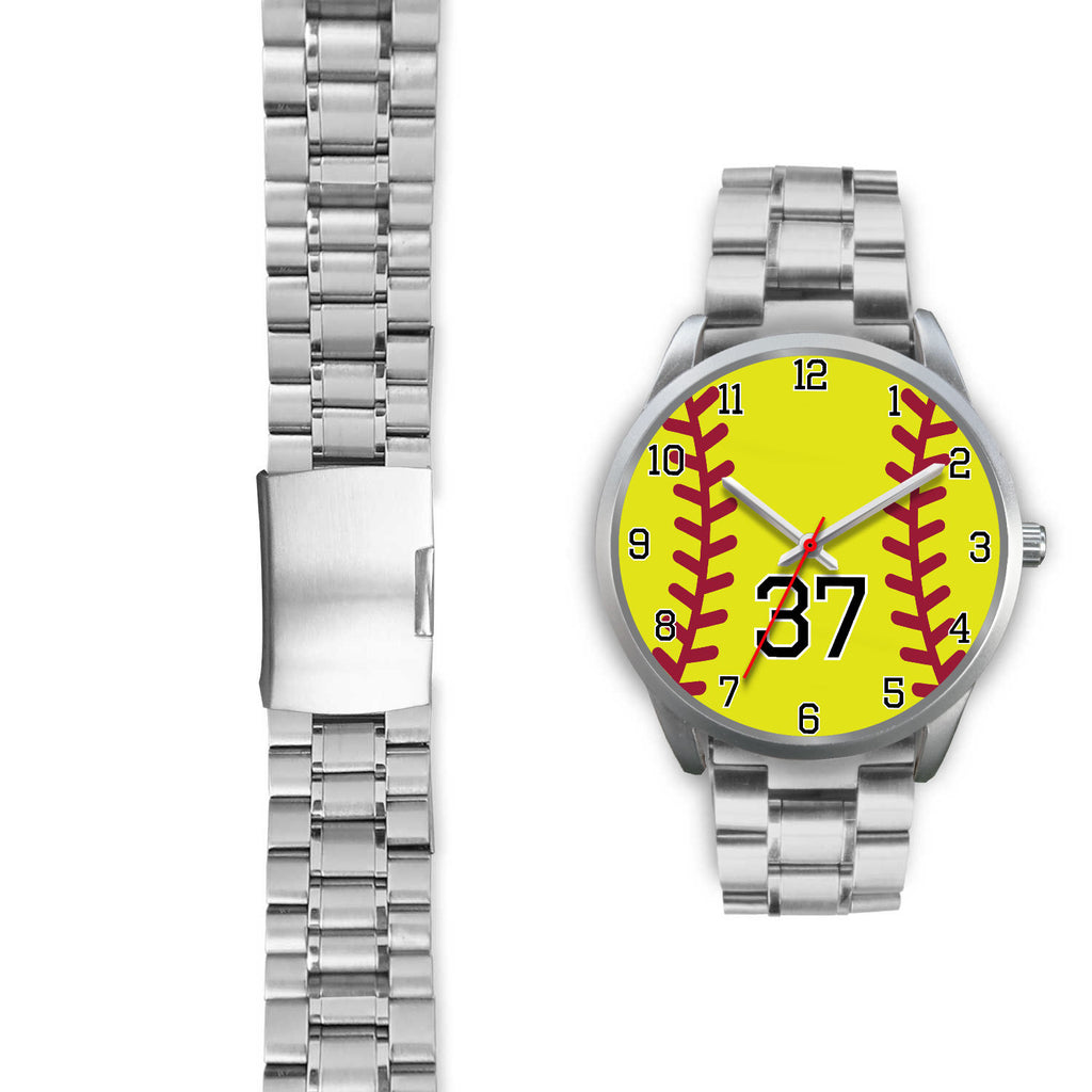Men's silver softball watch - 37