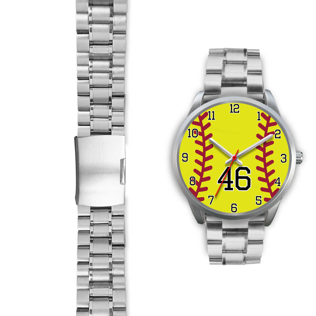 Men's silver softball watch - 46