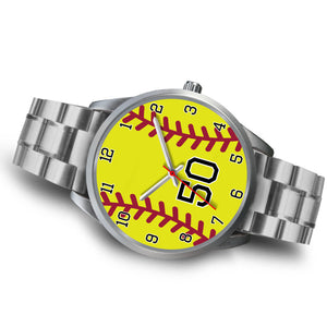 Men's silver softball watch - 50