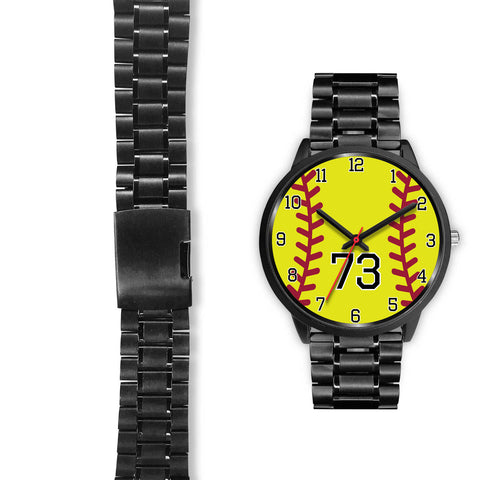 Image of Men's Black Softball Watch - 73