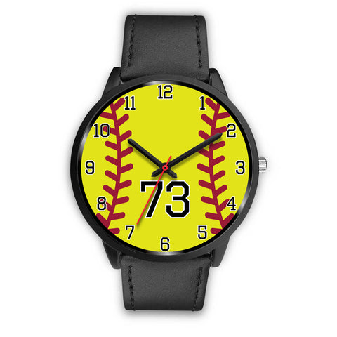 Image of Men's Black Softball Watch - 73