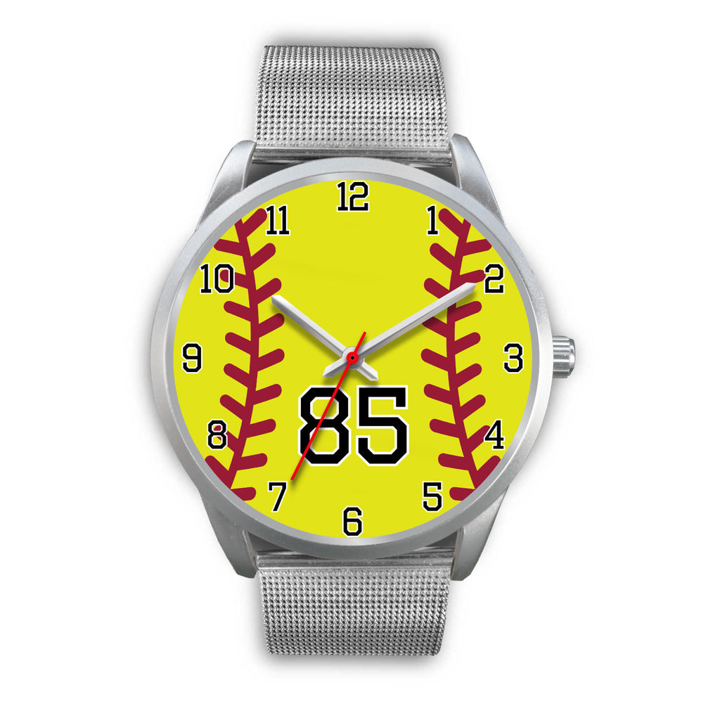 Men's silver softball watch - 85