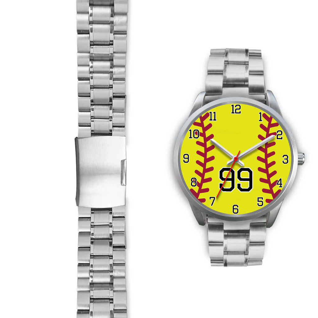 Men's silver softball watch - 99