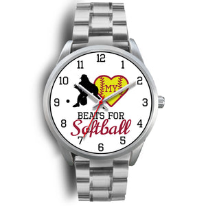 My heart beats for softball girl's watch - fielder