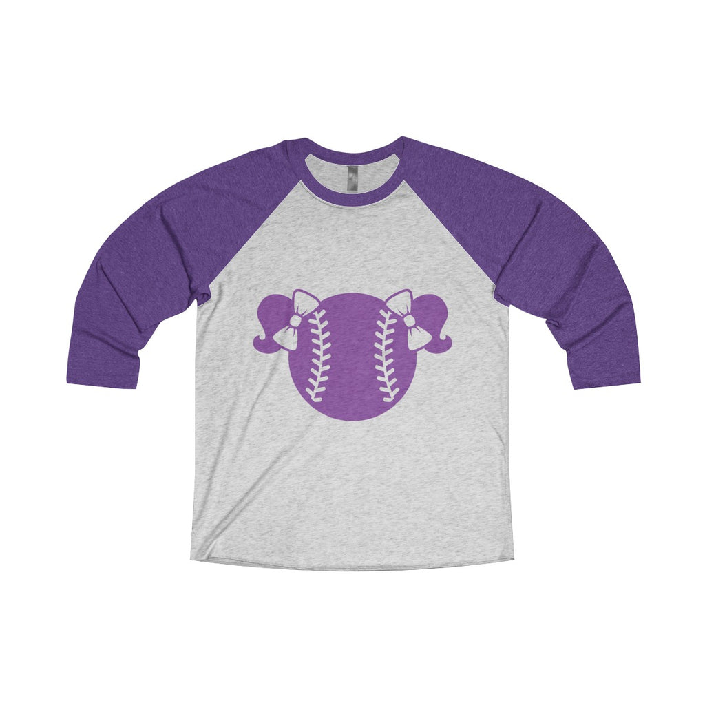 Purple Baseball Tee