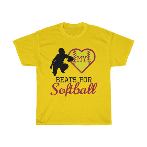 Image of My heart beats for softball (catcher)