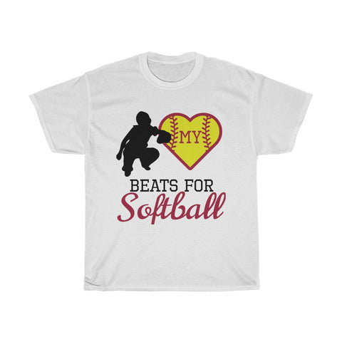 Image of My heart beats for softball (catcher)