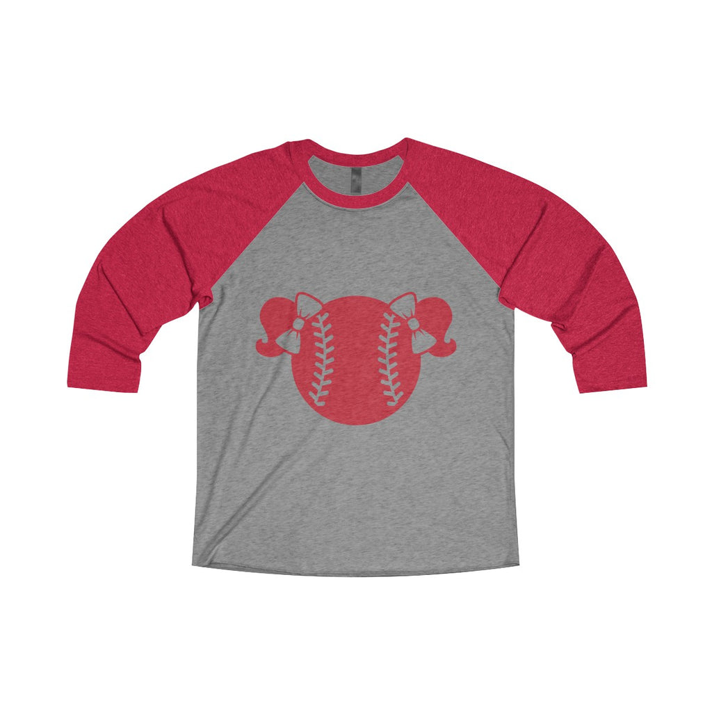 Red and Grey Baseball Tee